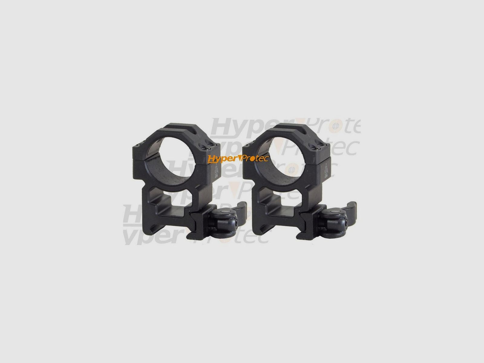 Jeu de 2 colliers UTG montage haut à clips rapides (22 mm)