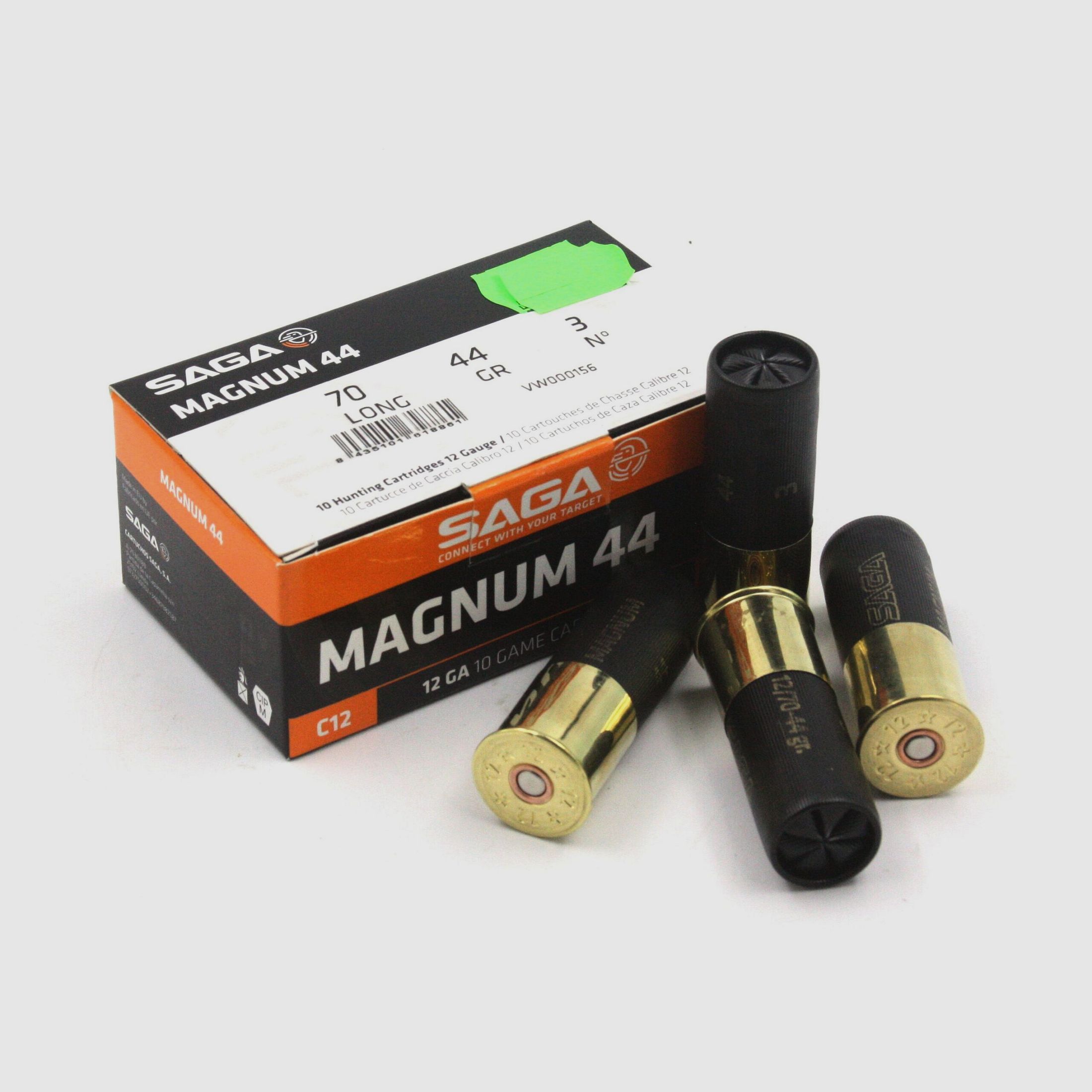 SAGA 12/70 MINI Magnum, cartouche à plomb n° 3 / 3,5 mm, 44 gr., 360 m/s, 10 pcs.