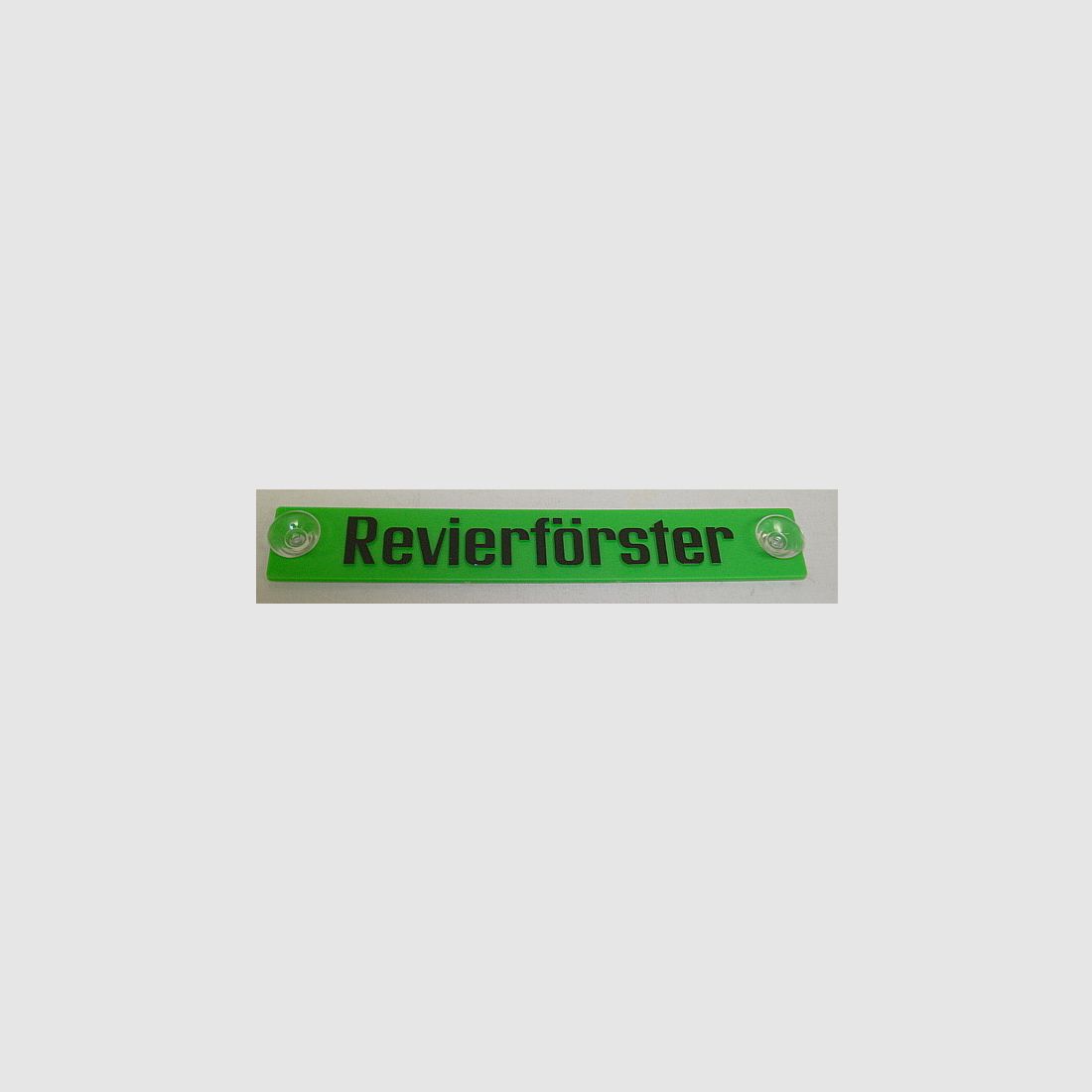 Hinweisschild Revierförster - Kunststoffschild m. 2 Sauger
