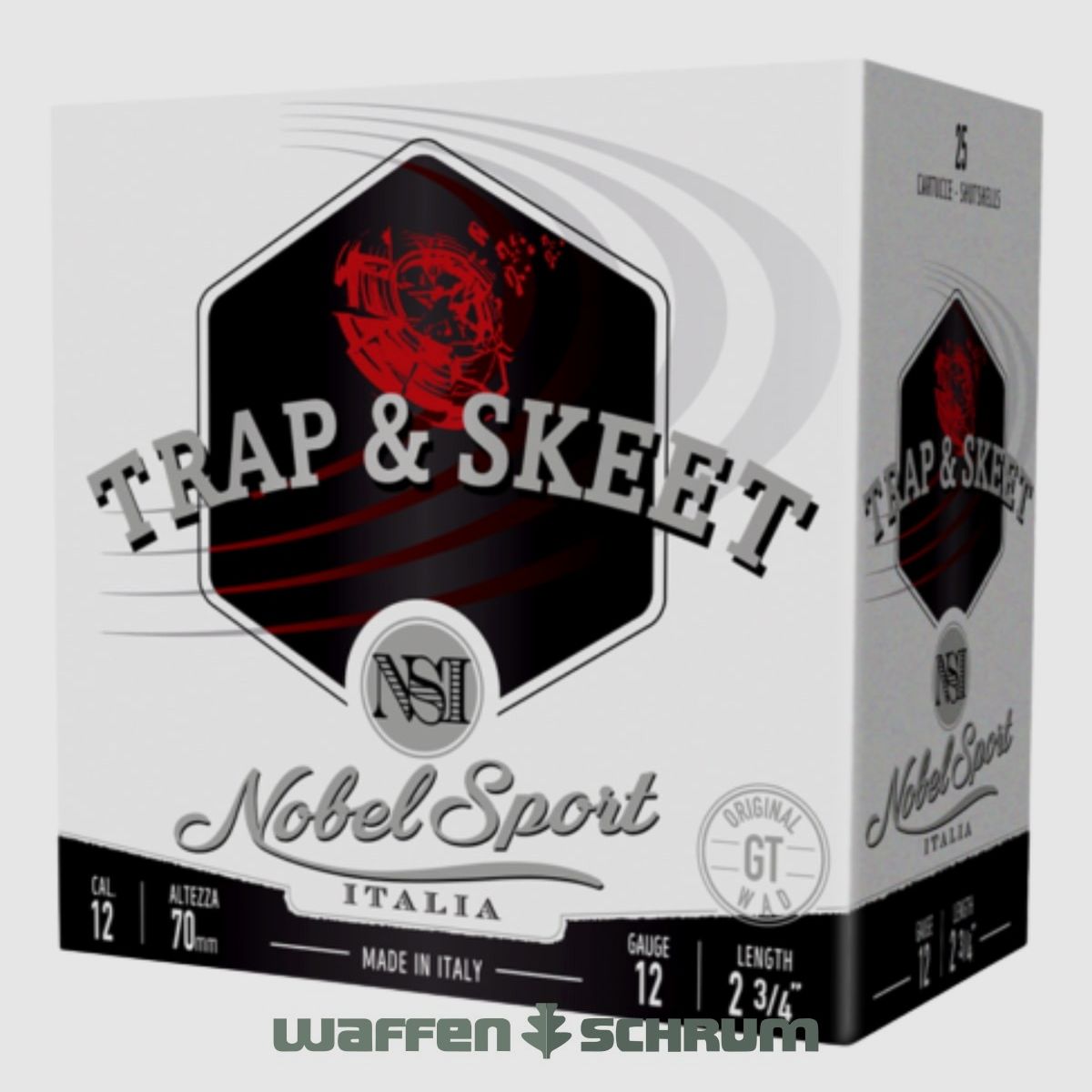 Nobel Sport Italia 12/70 Trap und Skeet Trap T7,5 2,4mm - 24g