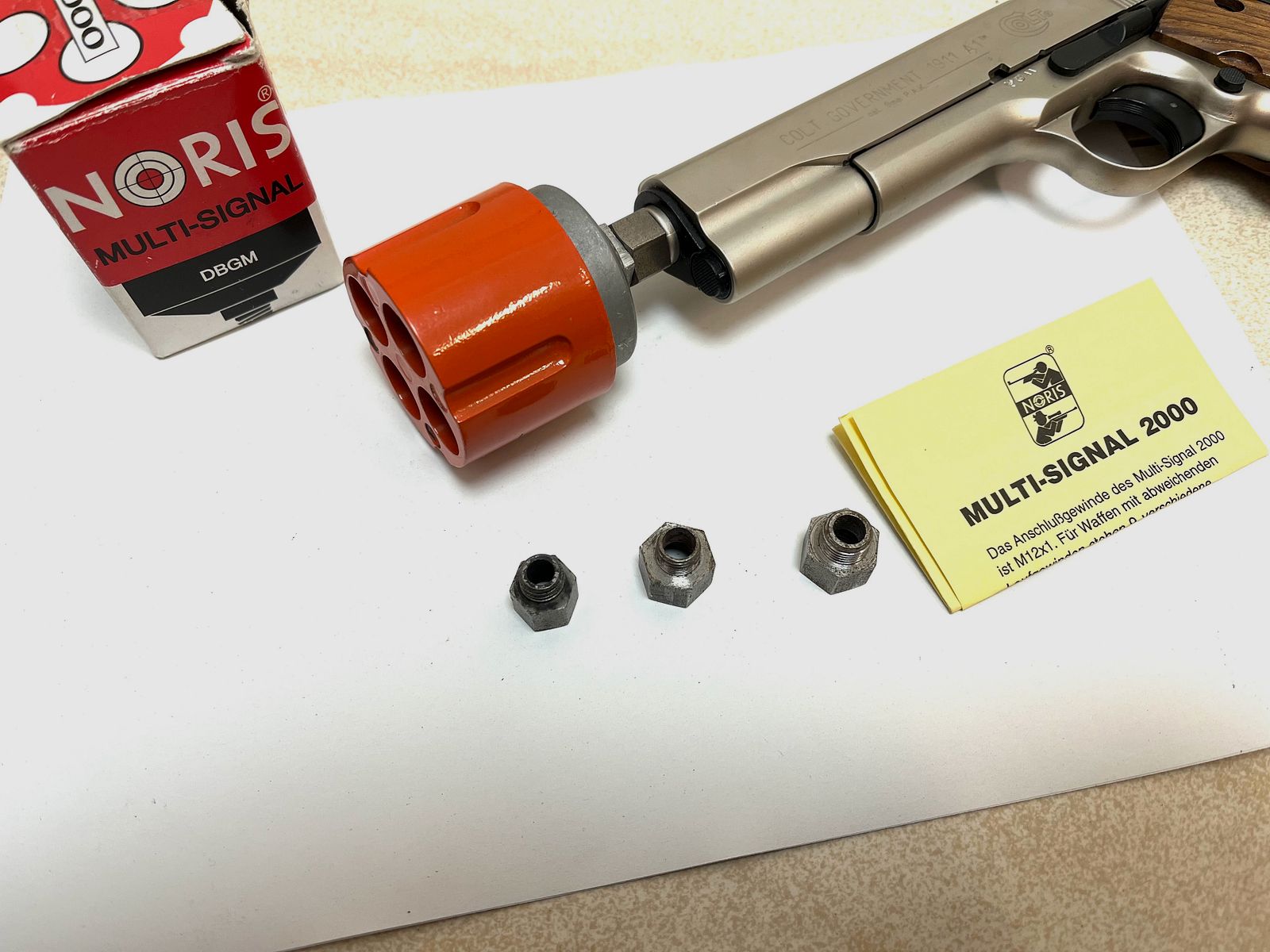 ••• Noris Multi - Signal 2000 - Multishooter + accessoires voor schreckschusswaffen •••