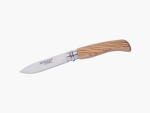 NAVAJA CON PUÑO DE OLIVO VIROLA GIRATORIA CON BLOQUEO Y HOJA DE 8 CM