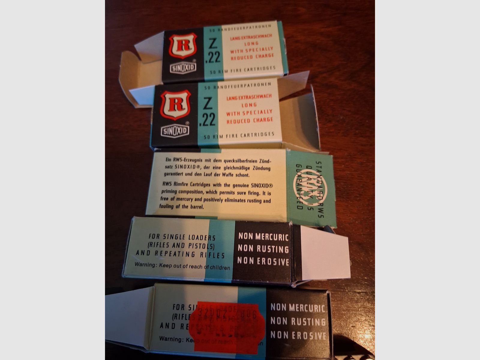 250 pcs. RWS Dynamit Nobel Z.22 Long Extra Weak