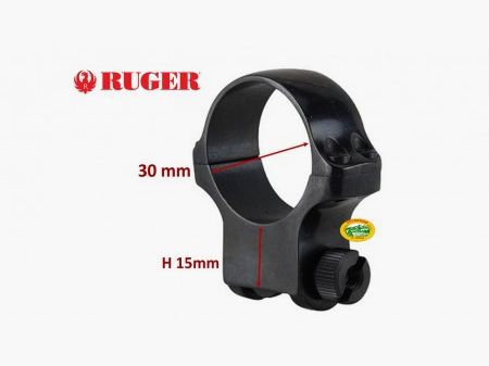 RUGER Ring Stahl 30 mm hoch 5B30