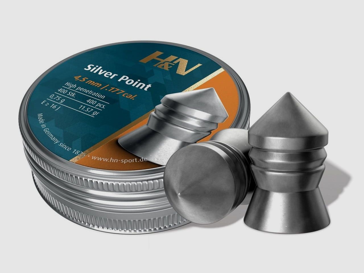 H&N Silver Point Diabolo 4.5 mm - 400 pcs.