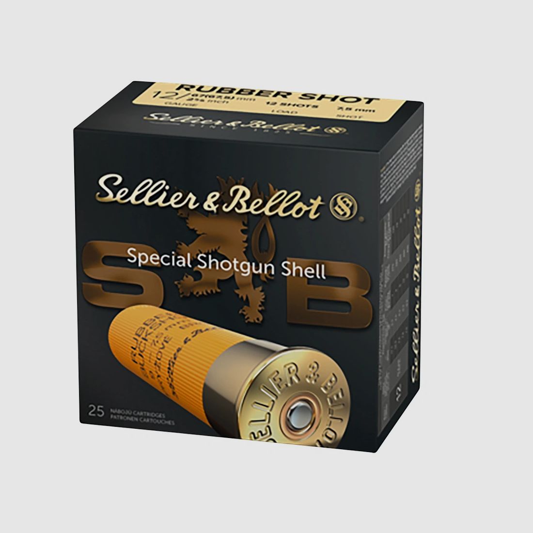 12/67,5 Rubber-Schrot 7,5mm Sellier & Bellot