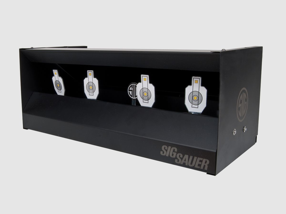 SIG SAUER Kugelfang mit 4 Klappzielen - Druckluft