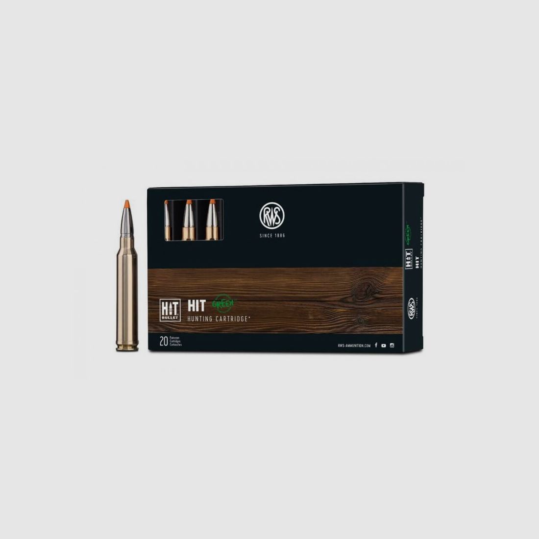 RWS 300 WIN MAG 165 GRS / 10,7 G HIT 20 STK, Bild 1 von 3