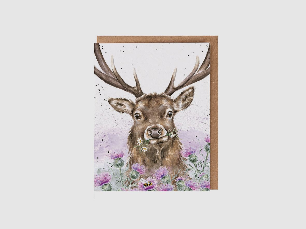 Tarjeta de saludo Wrendale Designs Ciervo
