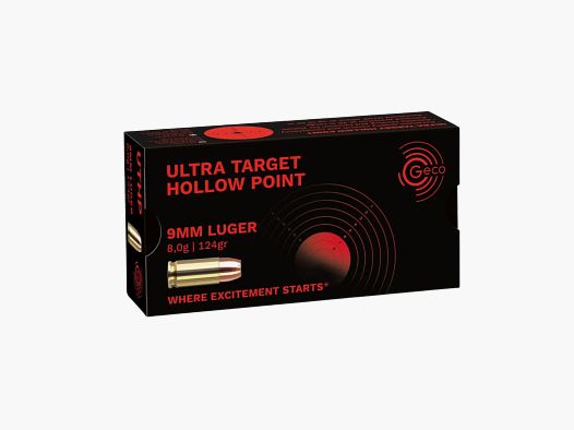 Geco 9mm Luger UTHP 8,0g 50 cartouches