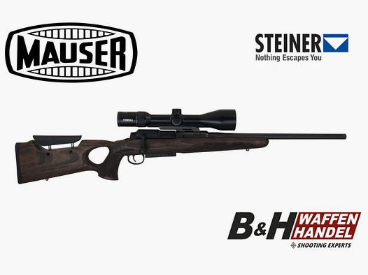 Mauser 25 Max Lochschaft Komplettpaket Steiner Ranger 4 3-12x56