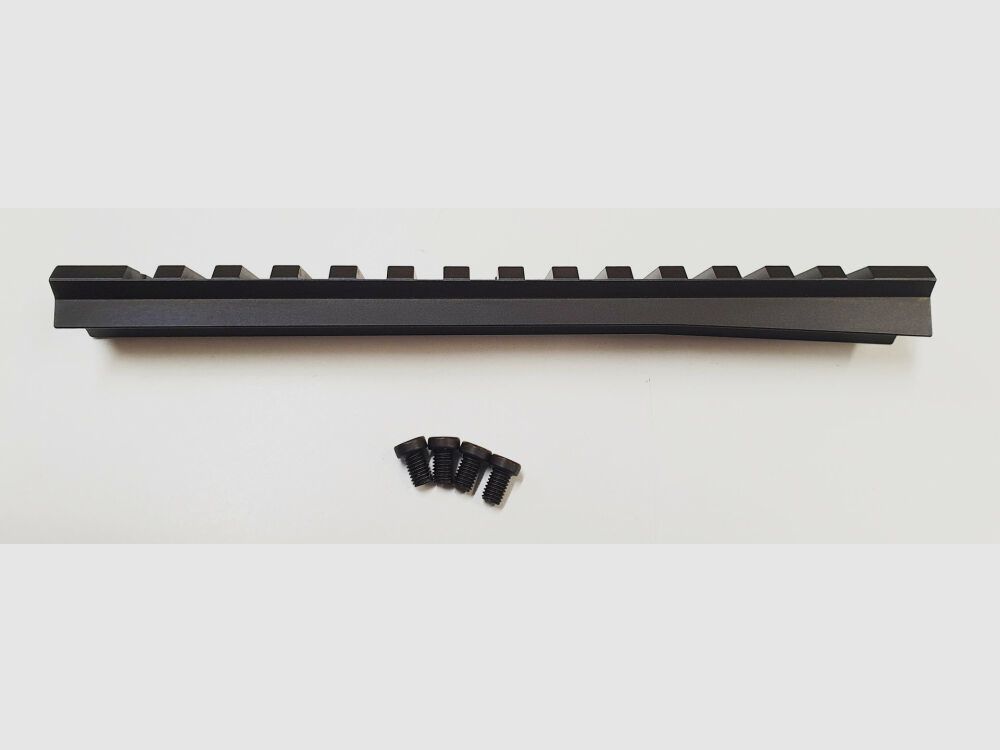 MHS Picatinny rail para BERGARA BA 13, acero, negro mate azulado, 160mm corto, Hecho en Alemania