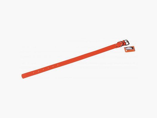 Collier Januel Orange Fluo Biothane 45.00 cm / 18 mm