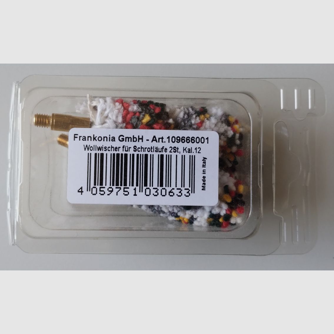 Shotgunreinigingsset Pufferpatronen Kal. 12: Viltreiniger / Shotgunreiniger comfort / intensief, Messingborstels, Wolwisser