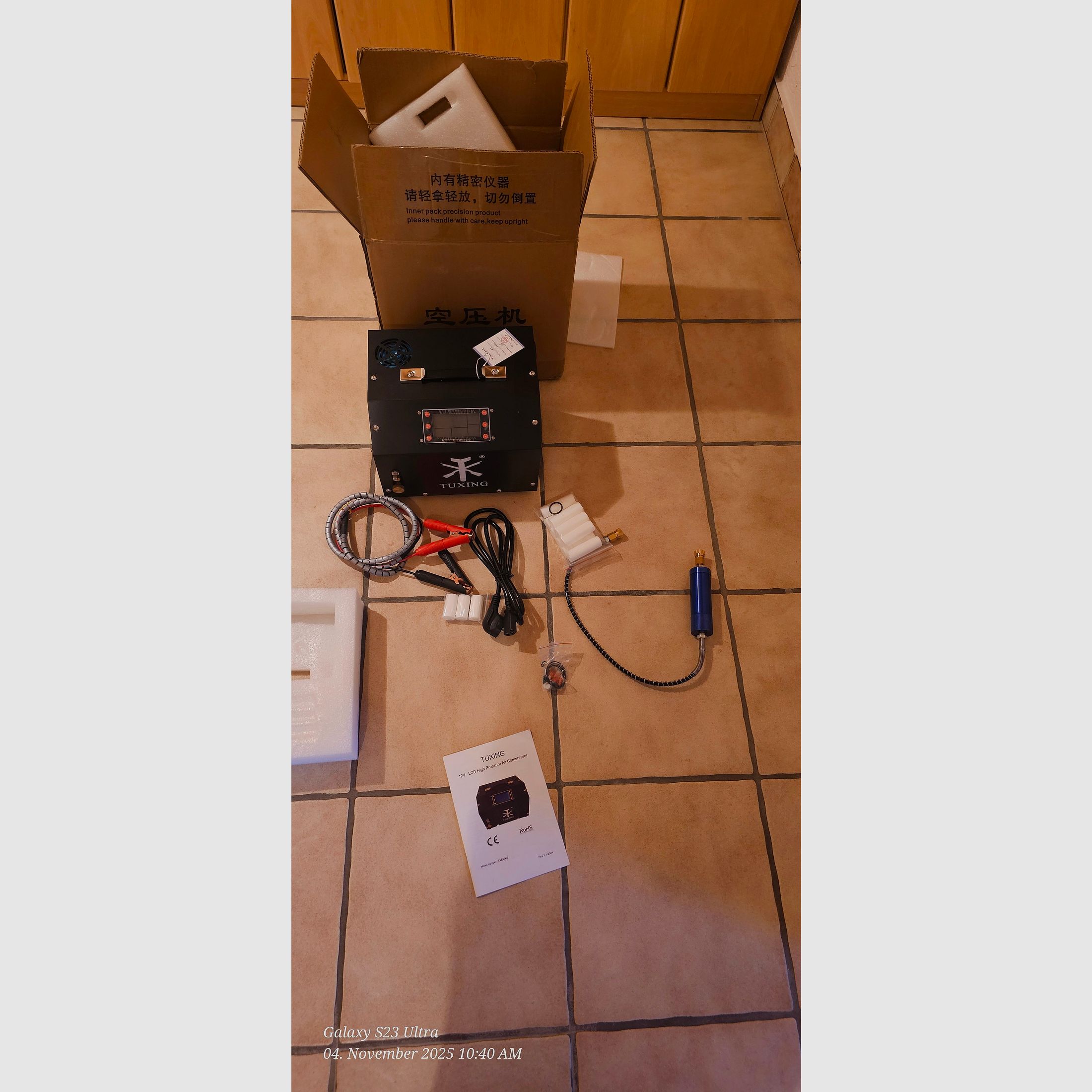 AEA Megalodon 50 caliber with Tuxing compressor and lead slugs