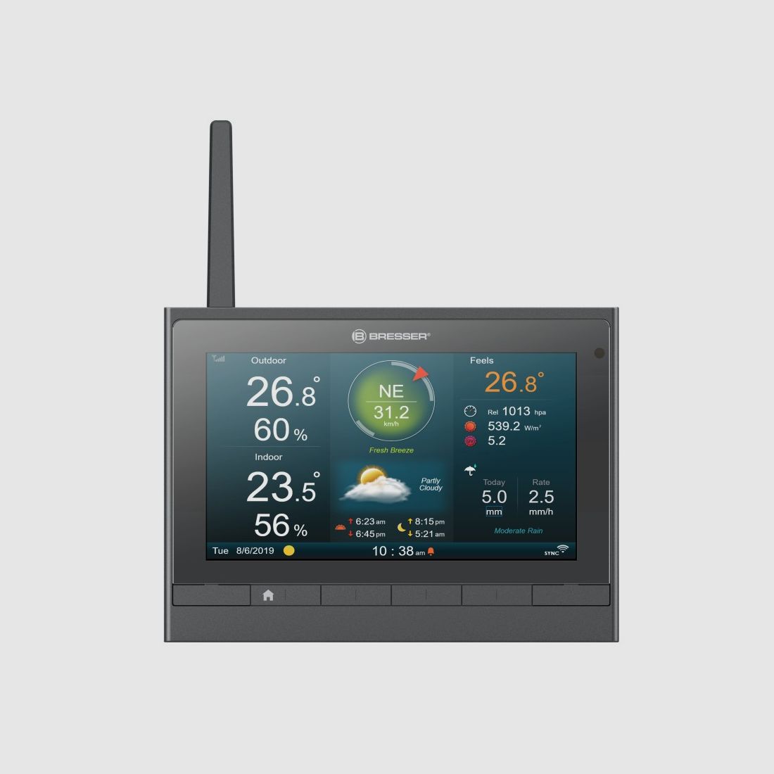 Base adicional o de recambio BRESSER para la estación meteorológica MeteoChamp 7003510, imagen 2 de 9