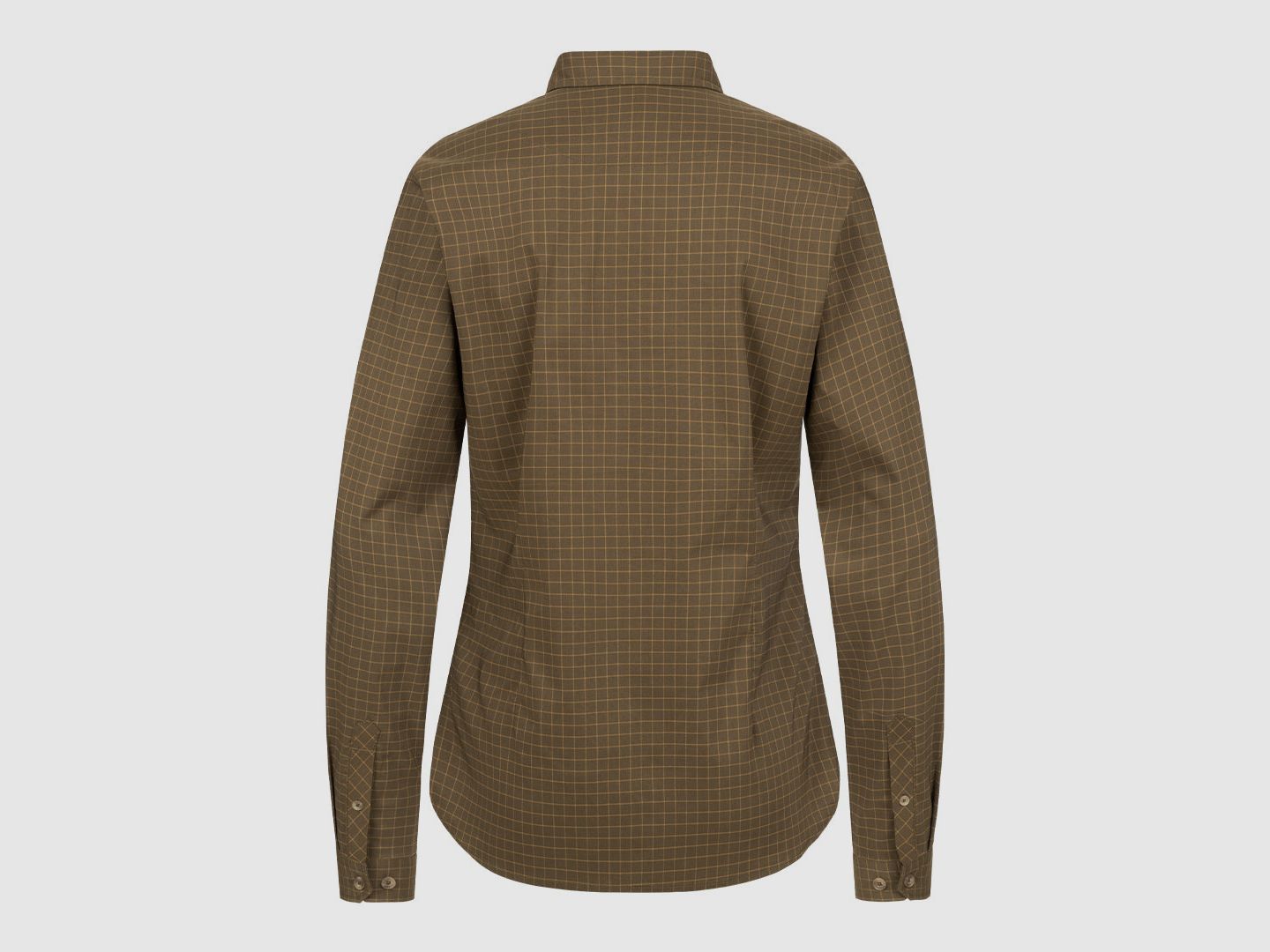 Blaser damska elastyczna bluzka Sergia Dark Olive Check, zdjęcie 2 z 3