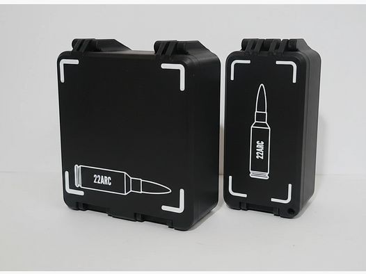 Filamelt ammunition box / 22 ARC / 'folding / locking lid' / cartridge box, ammo box