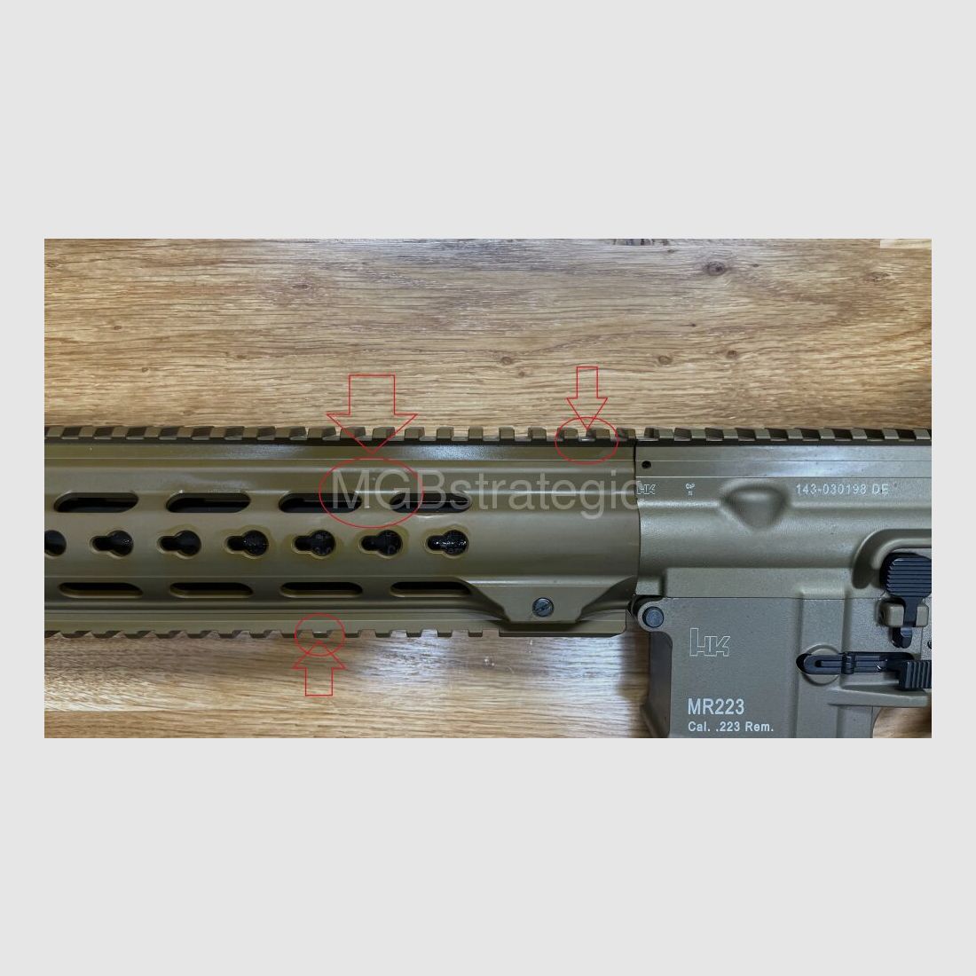 Heckler & Koch MR223 A3 Slim-Line 16,5" Lauf - halbautom. Büchse .223Rem langer Handschutz - Farbe sandfarben - sportlich zugelassen!