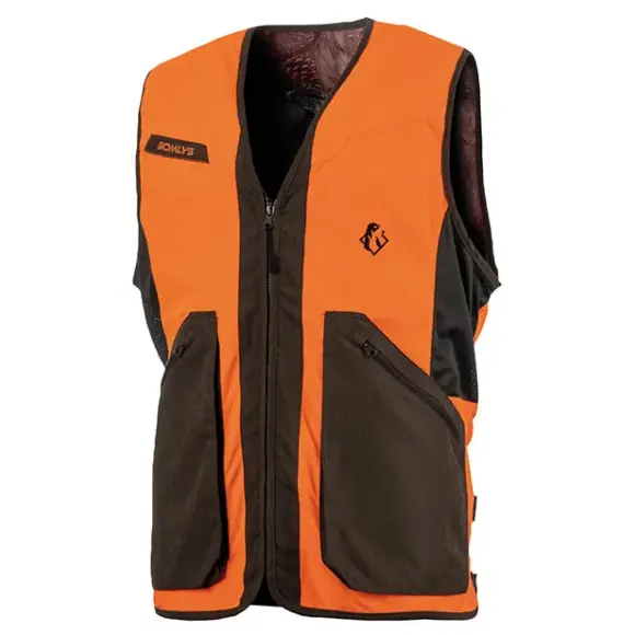 Chaleco de Caza Reversible Somlys 611 Classy Naranja/Camo 3DX, imagen 3 de 4