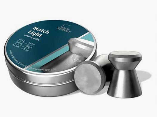 Haendler & Natermann Match Light 4,50 Diabolo Munitions