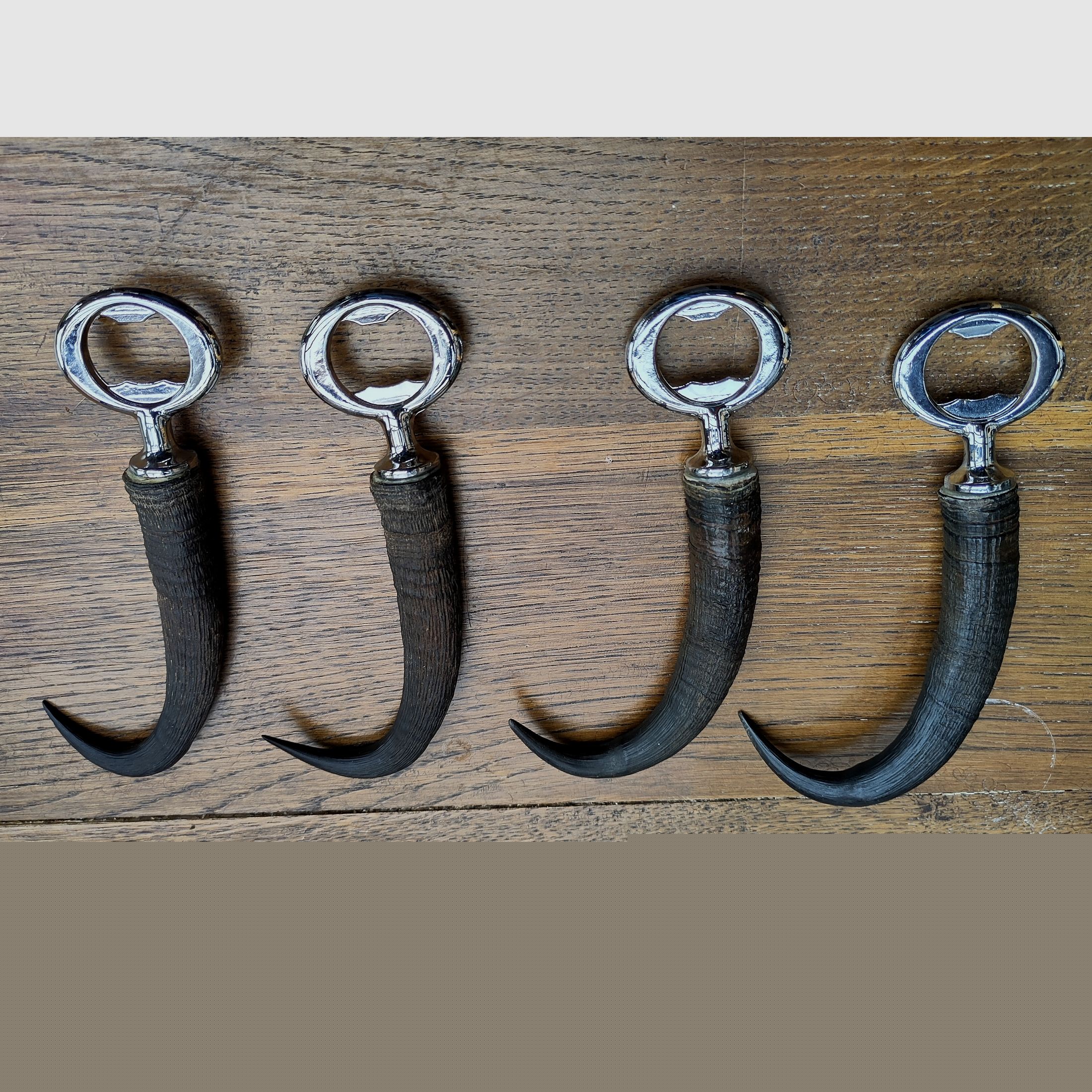 Bottle opener chamois horn