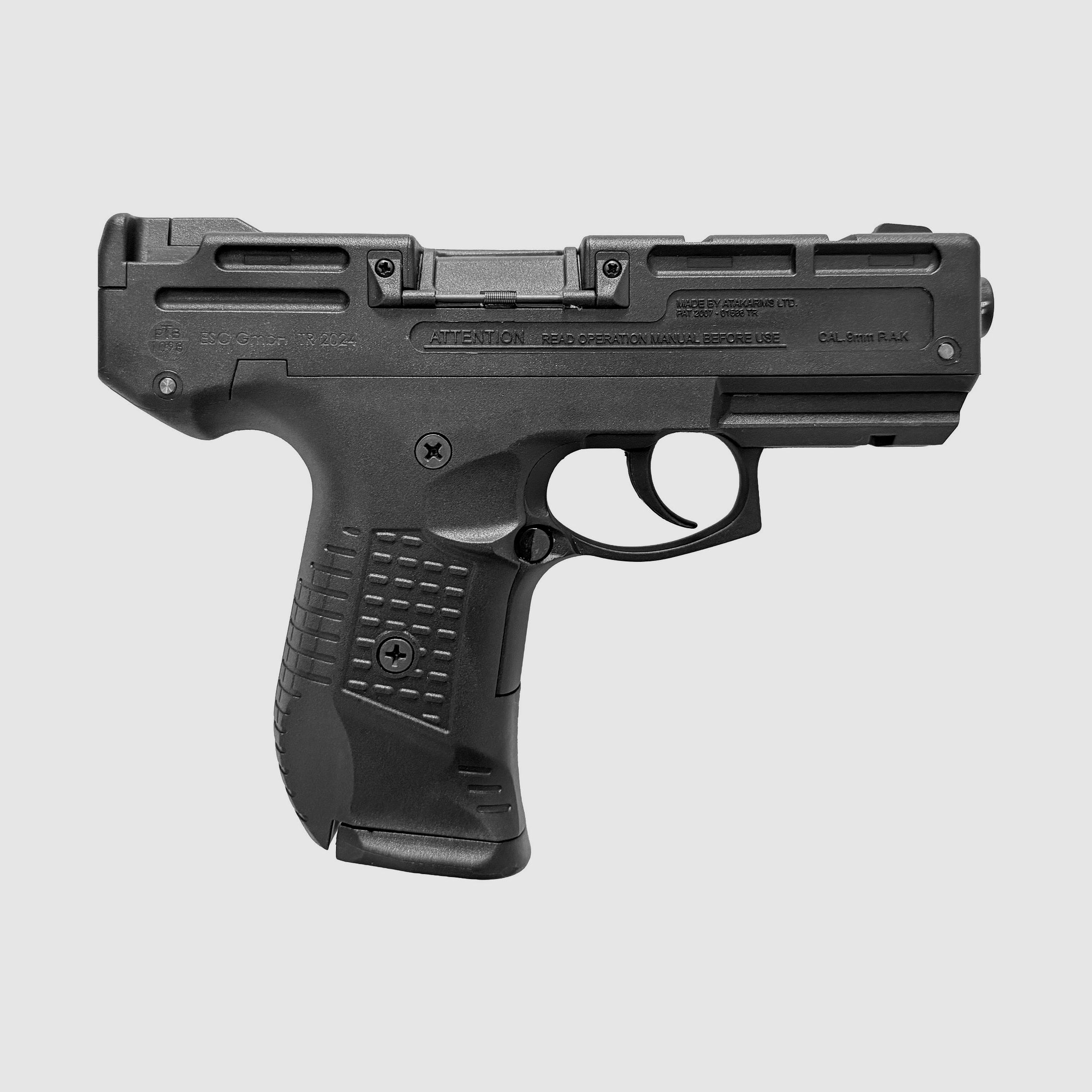 Zoraki 925-P schreckschuss pistool 9mm P.A.K. zwart - 5 magazijnen - 100 knalpatronen - NIEUW