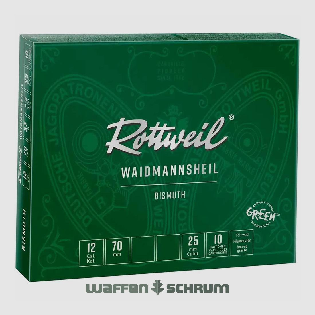 Rottweil 20/70 Waidmannsheil Bismuth  3,0mm - 28g