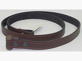 Cinghia in pelle larga 20 mm - con chiusura a gancio