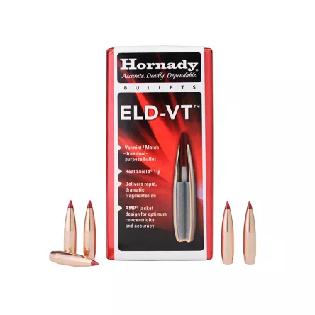 Hornady kogels 22 .224 ELD-VT 62gr (100 stuks) (22762), afbeelding 1 van 2