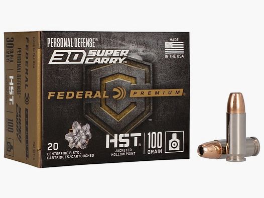 Federal Ammunicja Pistoletowa Premium .30 Super Carry 6,5g HST Jacketed Hollow Point