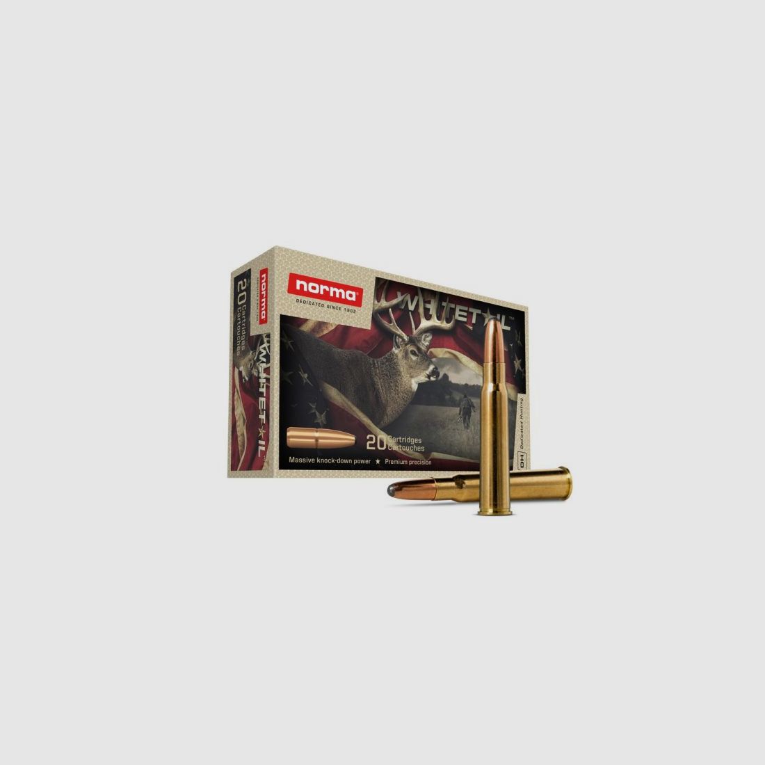 Norma 8x57 JRS Whitetail SP 12,7g/196g, zdjęcie 1 z 2