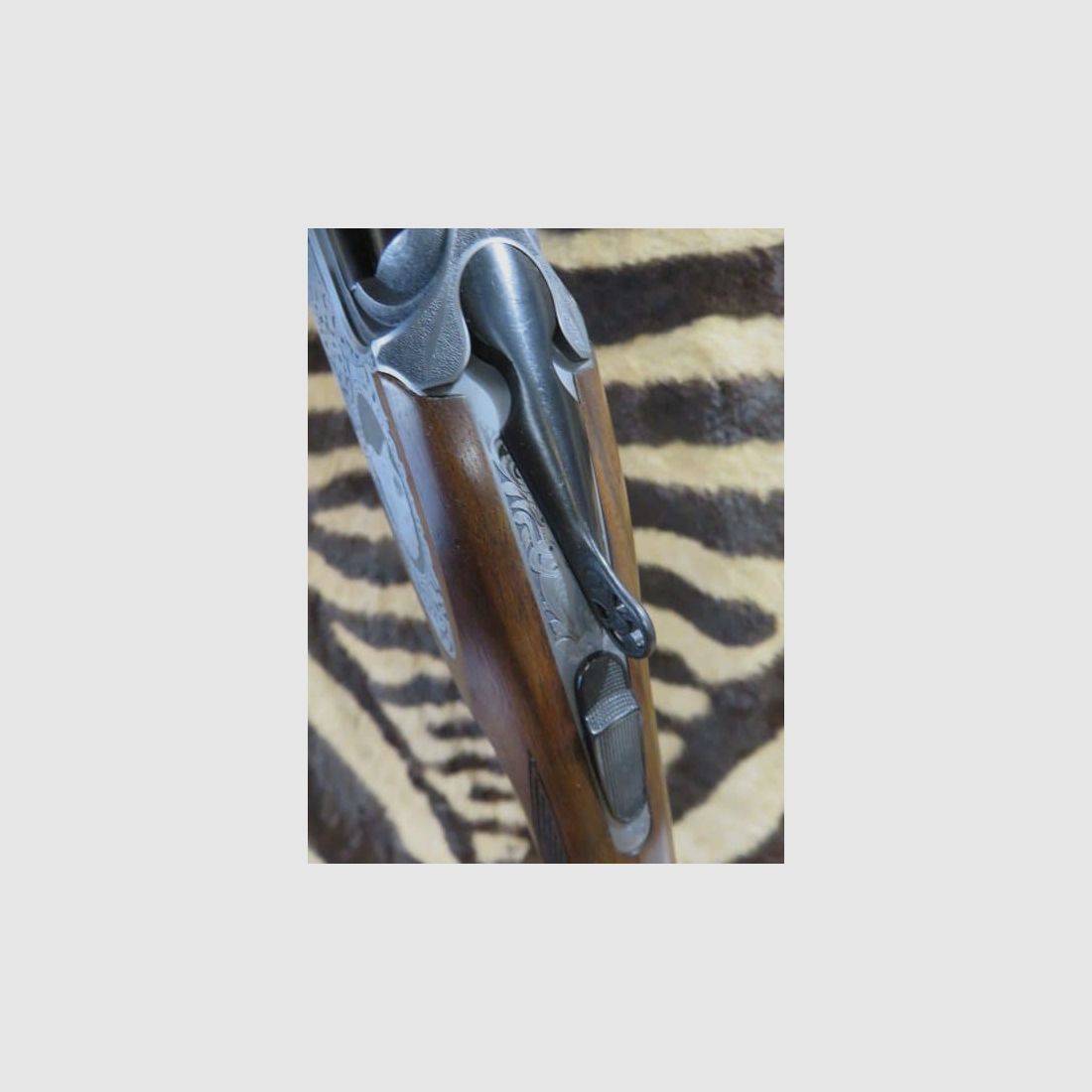 Doppelbüchse FAIR Prestige Stahl falscher Körper Kal.30-06 Läufe 55 cm – Auswerfer, Bild 8 von 12