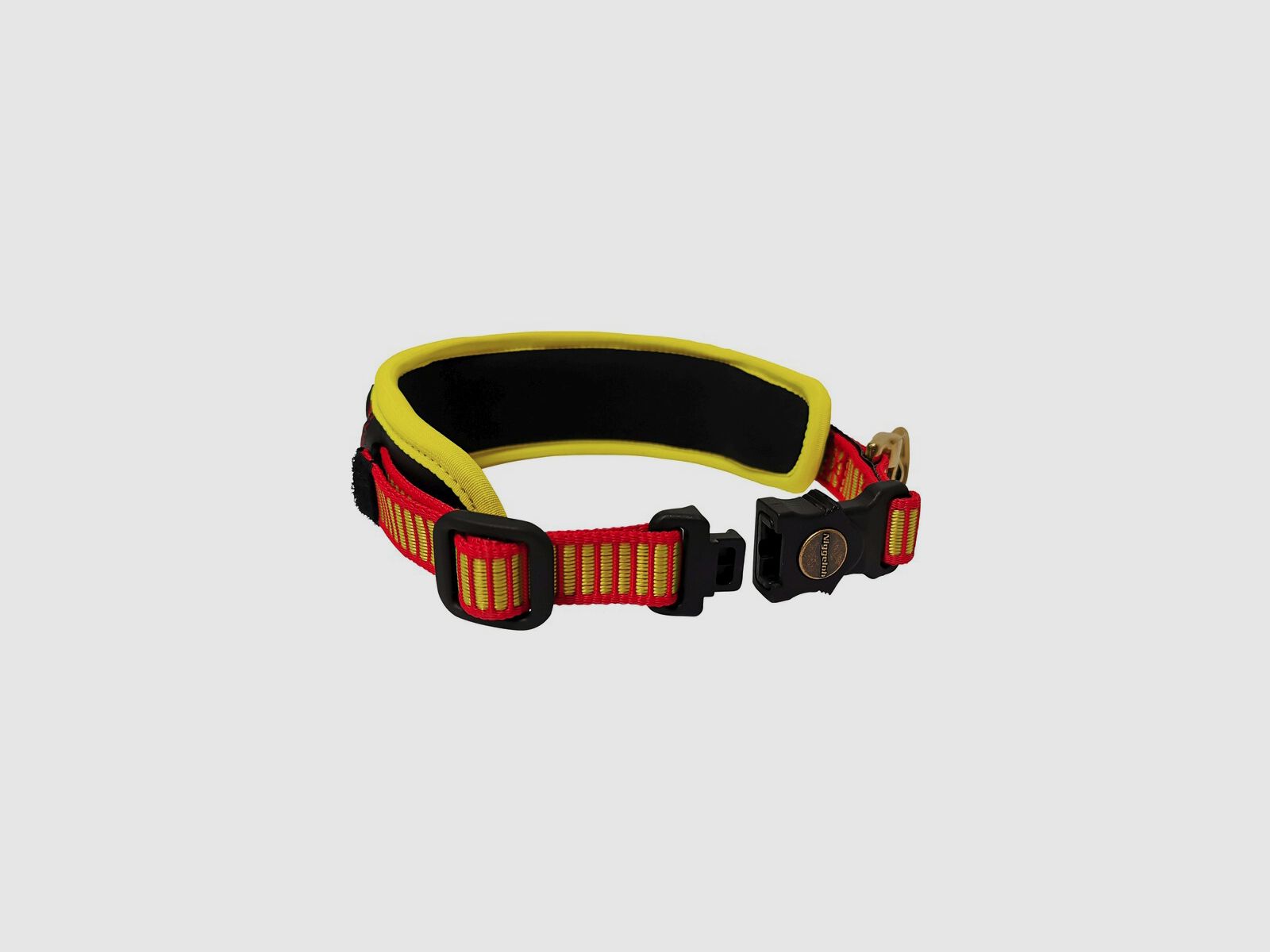 NIGGELOH Collier de Traîneau Jaune/ Rouge