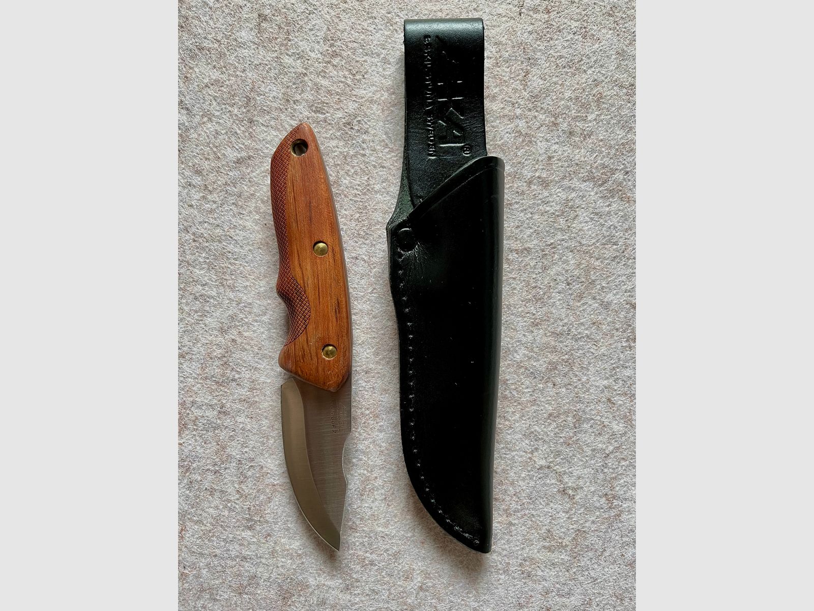 Jagdmesser EKA Nordic JoF7 mit Lederscheide (Neuwertig)