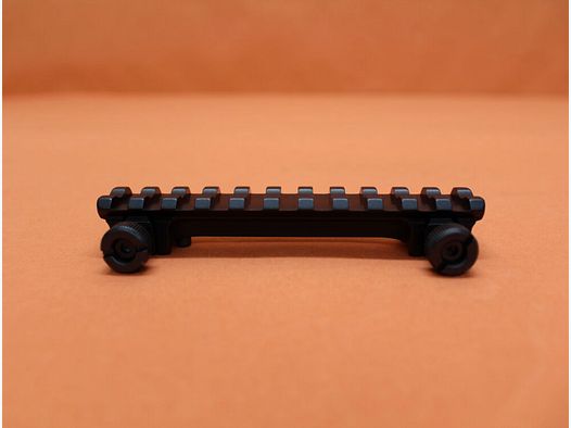 Recknagel Era-Tac Montageschiene (57050-0011) Alu schwarz m. Quernuten (Picatinnyprofil) 115mm BH=17,5mm