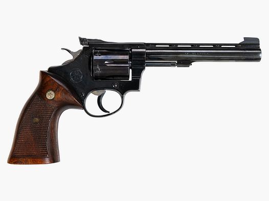 Sauer & Sohn Target , 6-Schuss Trommel, Holzgriffschalen, 6 Zoll-Lauf .38Special