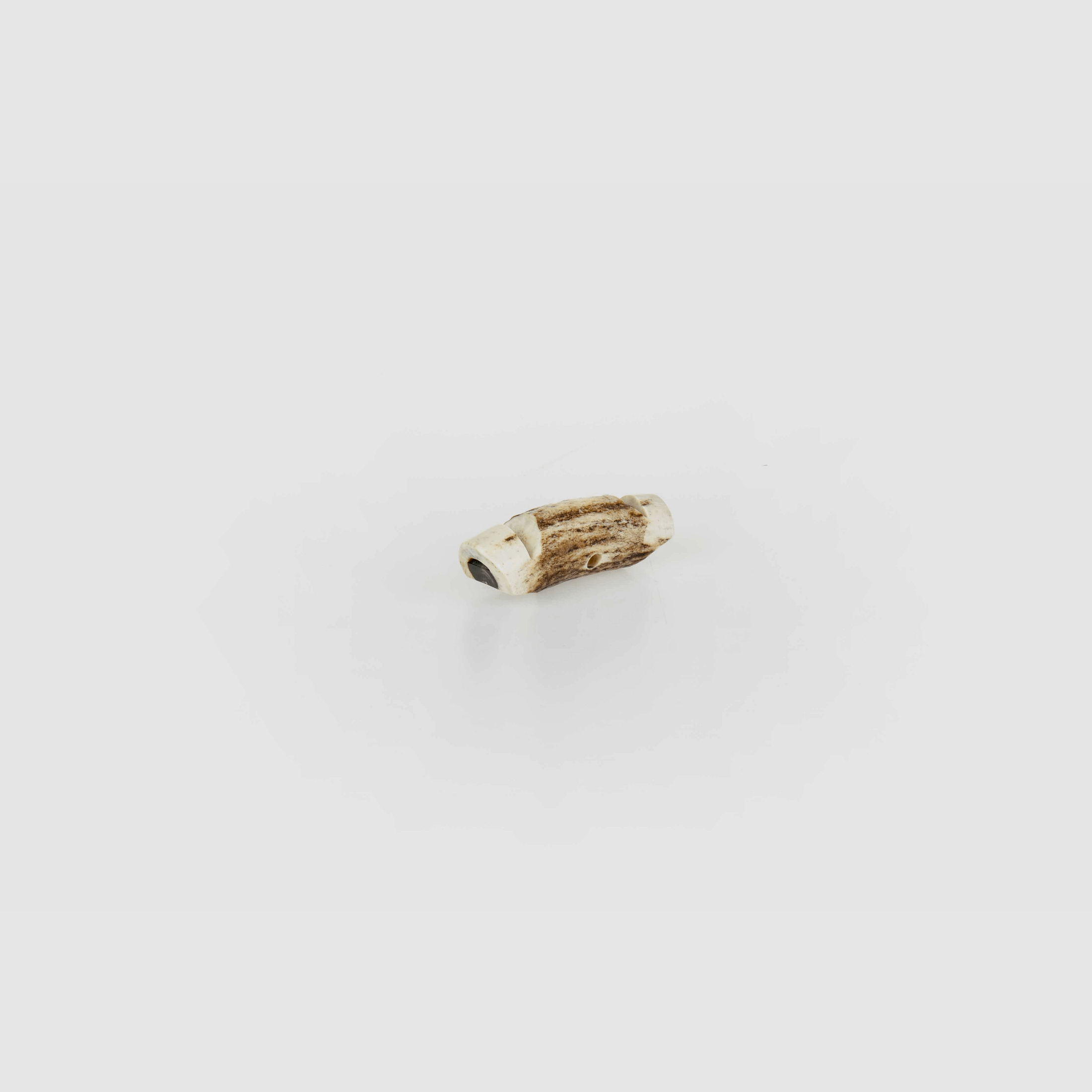 Dog whistle made of stag horn, length approx. 7 cm