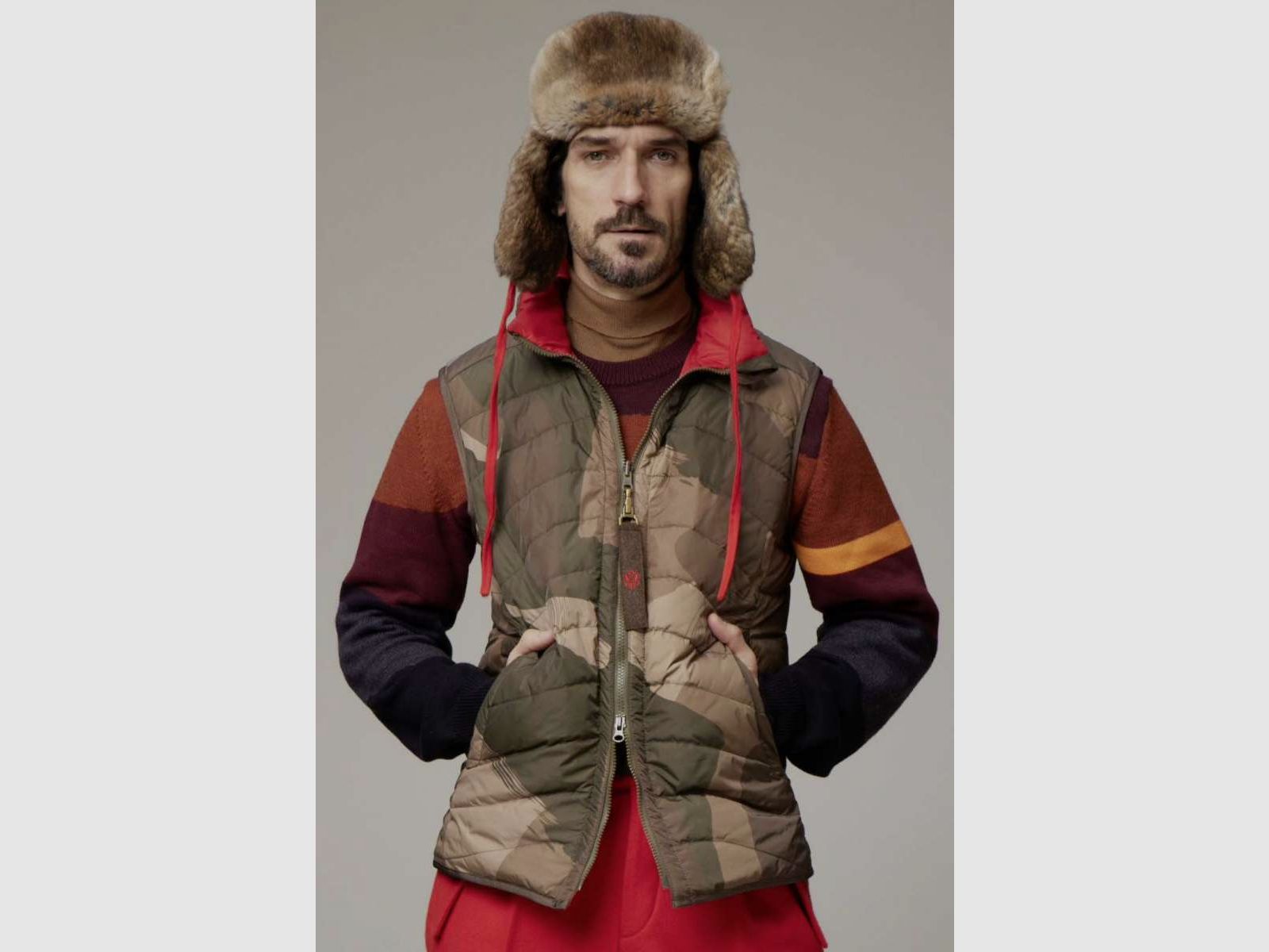 Habsburg Oswald gilet réversible Camo/Rouge, image 6 sur 10