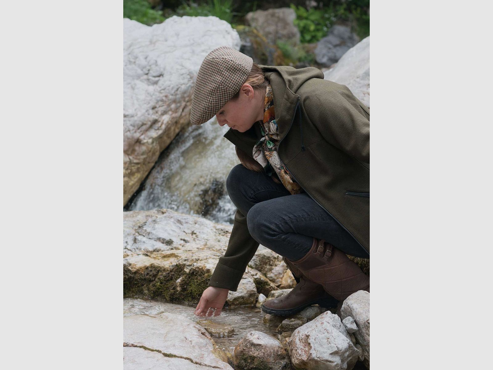 Franken & Cie Tweedmütze Hahnentritt, Bild 2 von 3