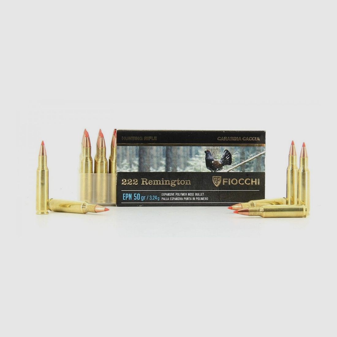 MUNITION FIOCCHI 222 REM 50 GR