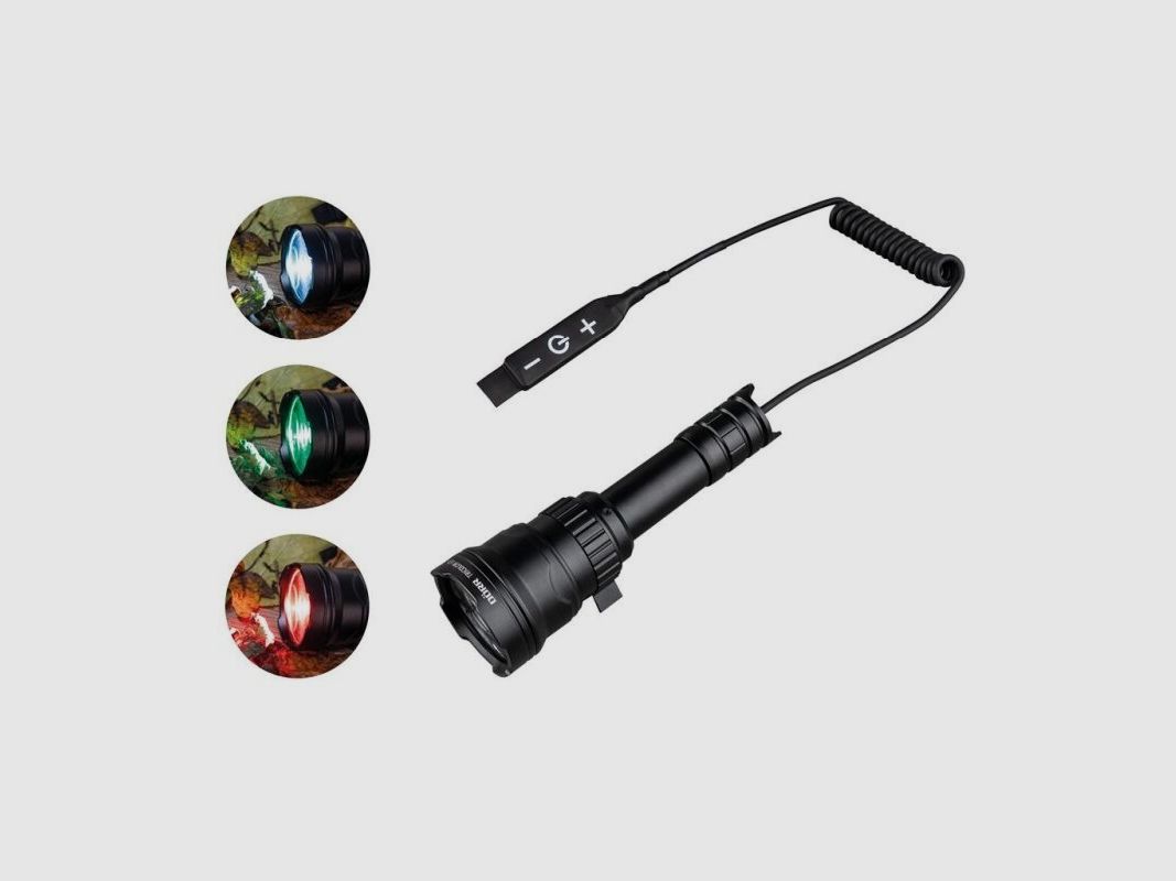 Dörr LED Jagd Zoom Taschenlampe Tricolor SET