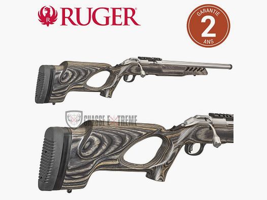 Carabine RUGER American Rimfire Target Trou de Pouce 46cm Inox Cal 22lr