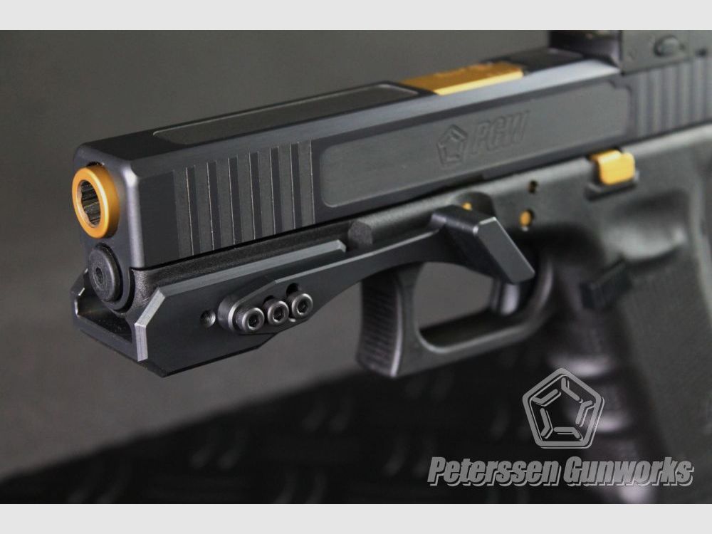 Peterssen Gunworks PGW Frameweight mit Daumenauflage für – alle Glock Pistolen