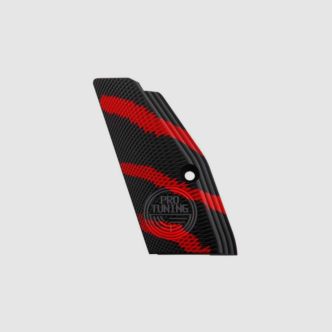 Griffschalen Alu schwarz/rot SP-01 kurz