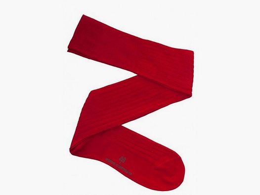 Socken aus Schottischer Baumwolle Rot
