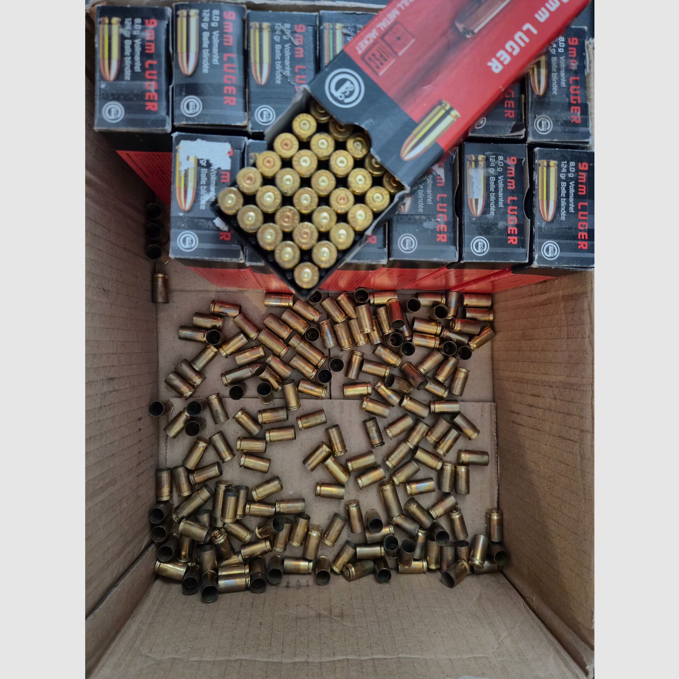 1000+ nabojów 9mm Luger dla ponownego ładowania