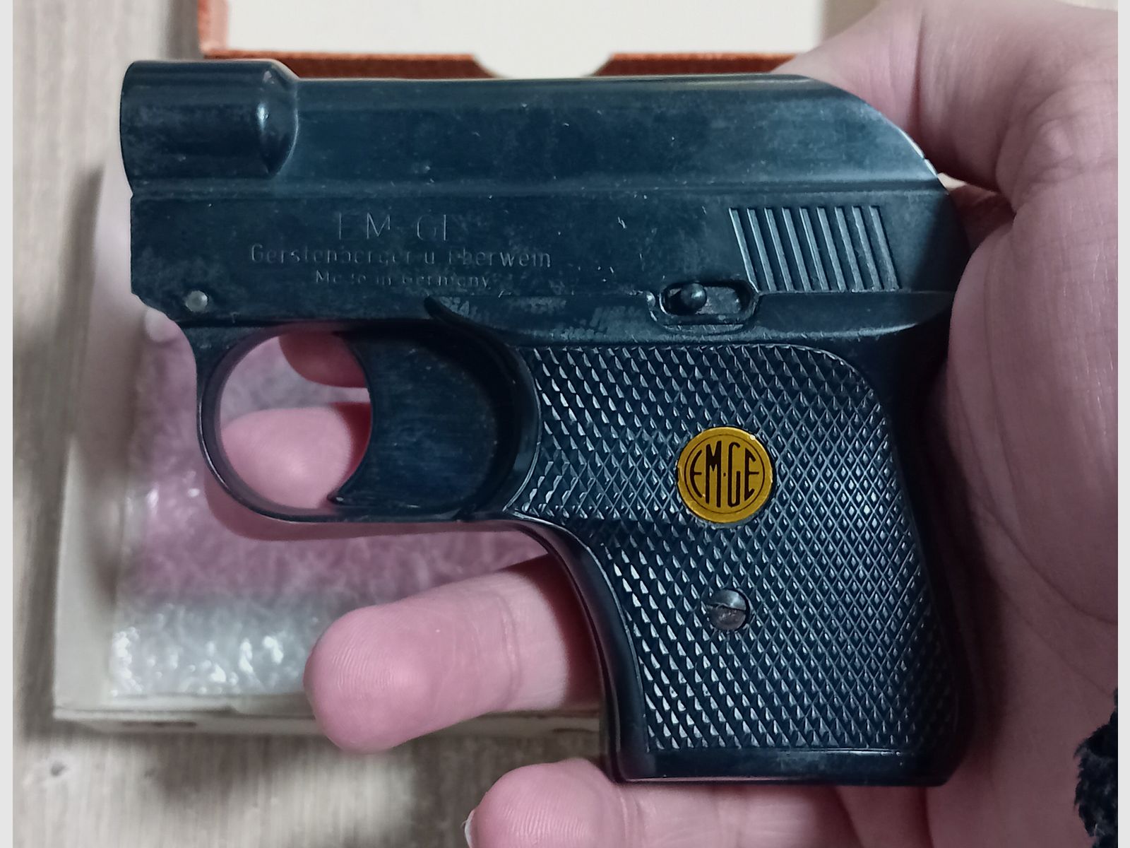 Rzadki EM-GE Mod. 62 w kal. 6 mm Knall Flobert z opakowaniem!