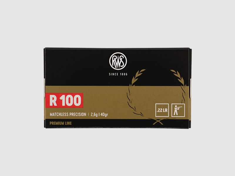 RWS R 100 - .22LR - 2,6 G / 40 GRS - 50 PATRONEN