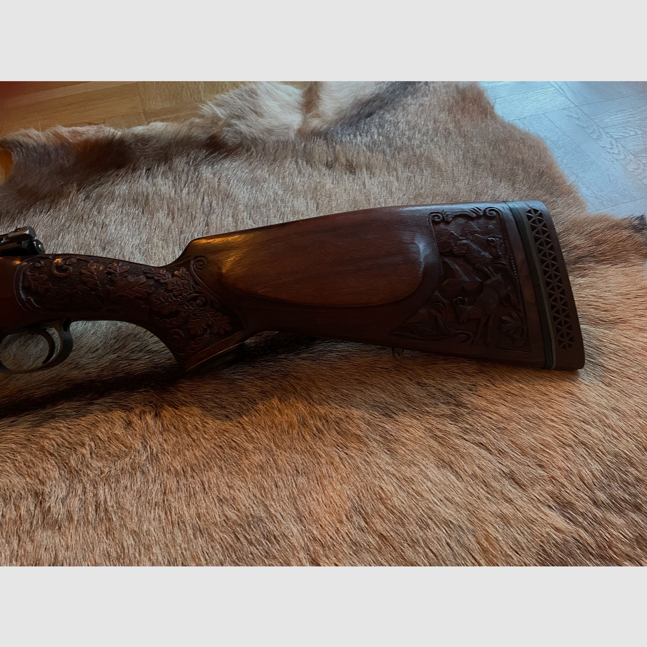 Mauser 98 en .308 découpes de crosse